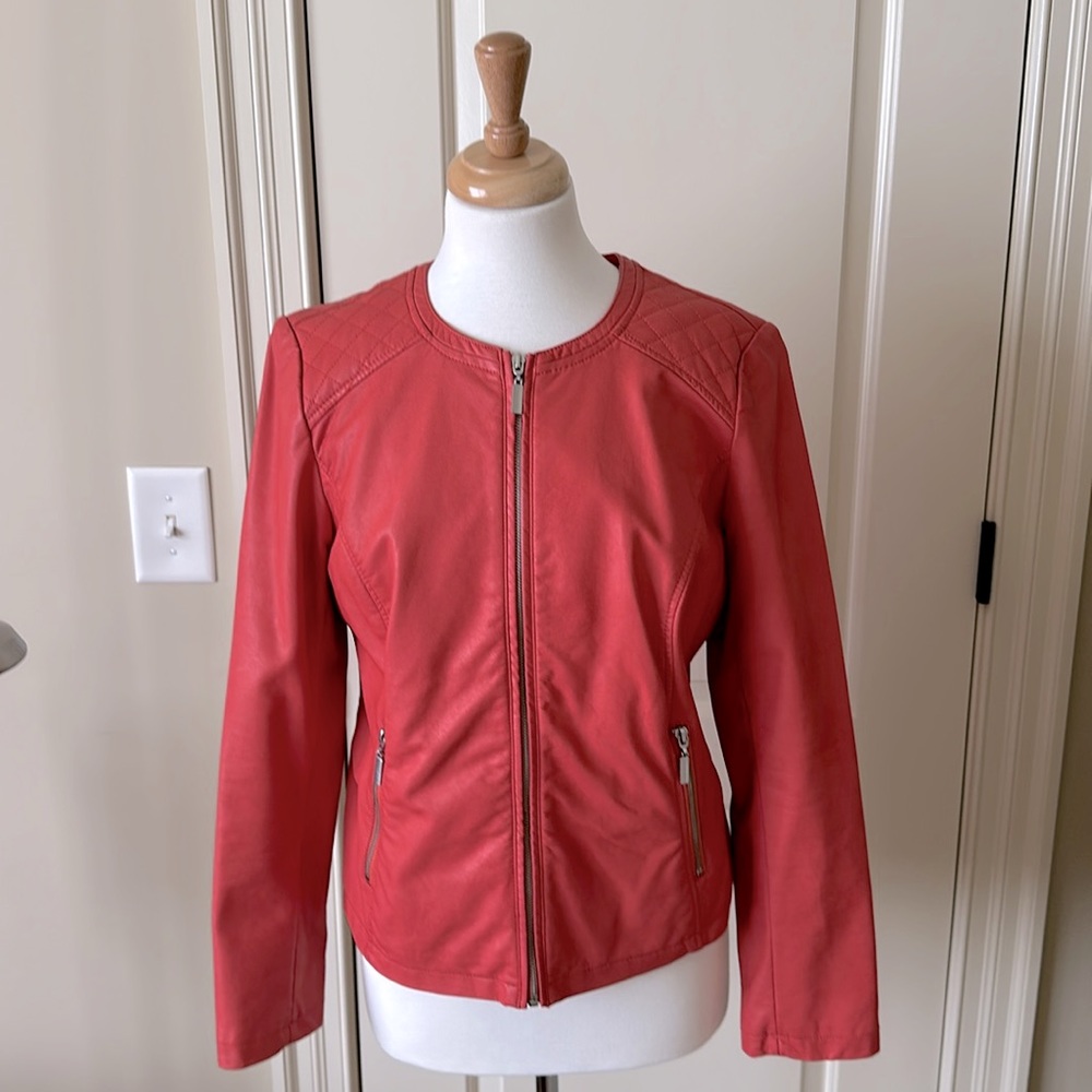 ALFANI PLEATHER MOTO JACKET